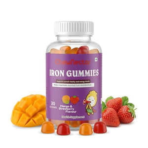 Iron Gummies with Vitamin C & Folic Acid (Mango & Strawberry, 30 Count)