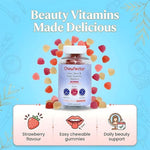 Hair Gummies with Biotin (Strawberry, 30 Count)