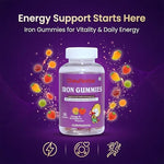 Iron Gummies with Vitamin C & Folic Acid (Mango & Strawberry, 30 Count)