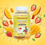 Kids Calcium + Vitamin D3 Gummies (Mango & Strawberry, 30 Count)